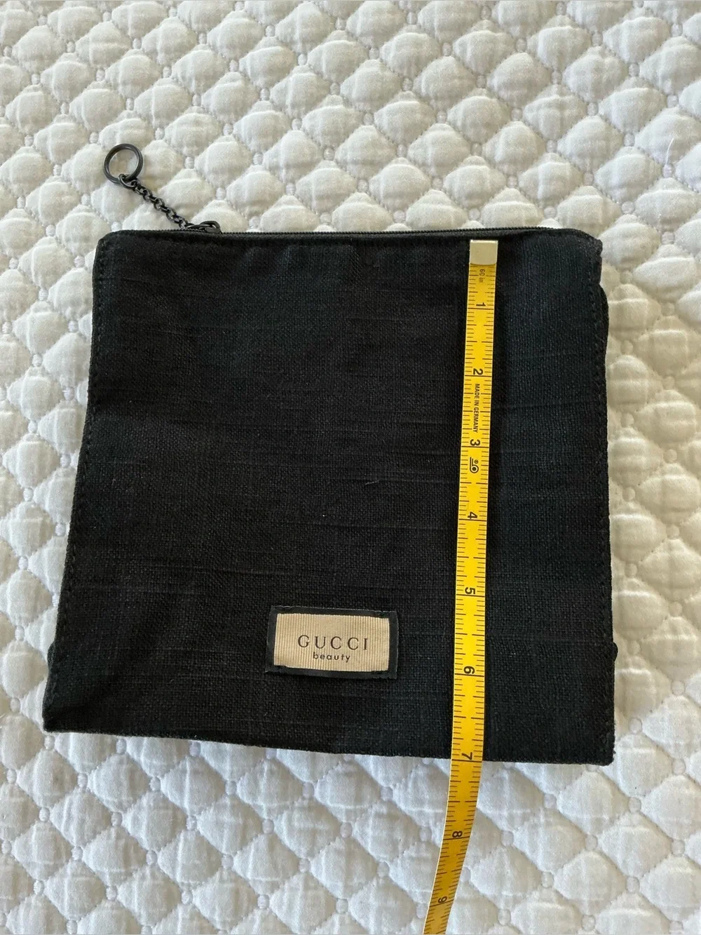 Gucci Black Canvas Beauty Novelty Travel Pouch Men